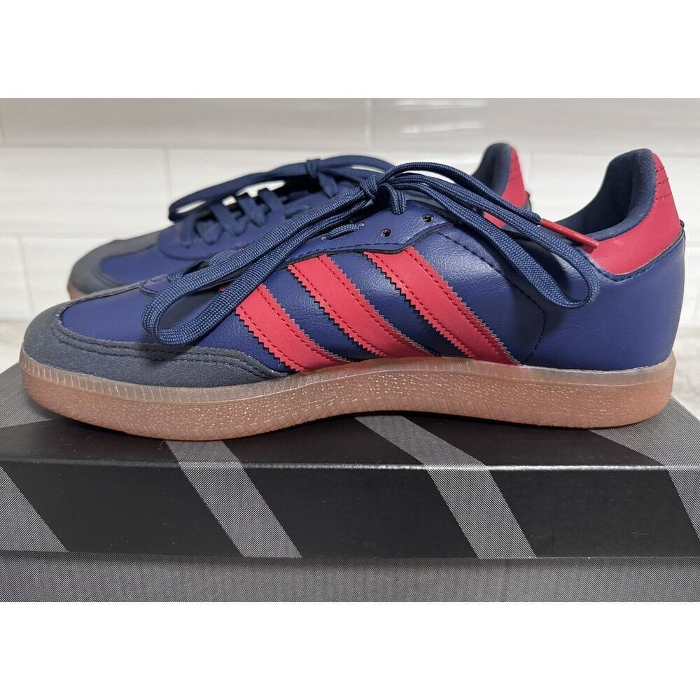 Adidas Velosamba Cycling Shoes Size 7 Mens 8 Womens Red Navy Blue NO BOX - Picture 3 of 10